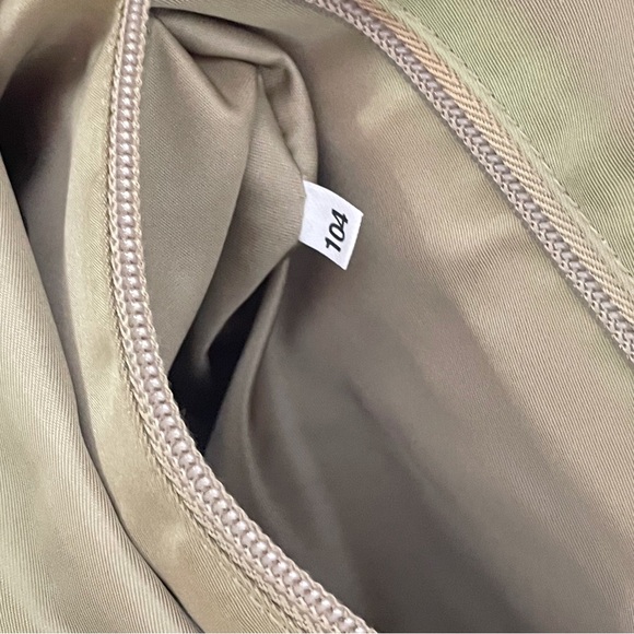 Prada tan Tessuto nylon triangle logo minimal tote bag medium size - Picture 12 of 12